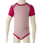 Merino Babies Short Sleeve Bodysuit $45 - $50 in Vanilla, Blue and Pink. 
